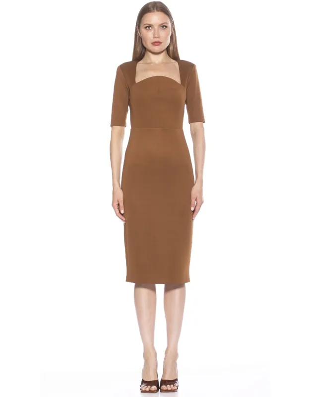 Charlotte Dress - Oval Neckline, Cocktail Length
