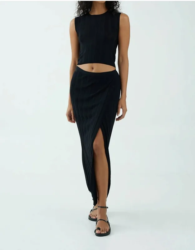 Knit Wrap Skirt