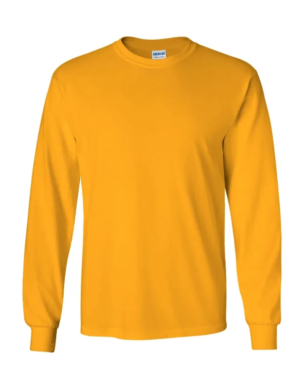 Plain Crew Neck Ultra Cotton Long Sleeve T-shirt