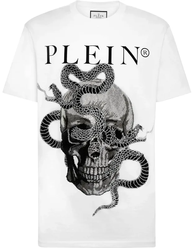 T-shirt Round Neck Ss With Cotton Jersey And Rib Knit Neckline
