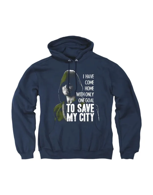 Arrow Save My City Pull Over Hoodie / Hooded Sweatshirt