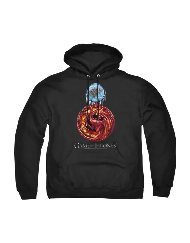 Game Of Thrones Combined Targaryen And Stark Pullover Hoodie