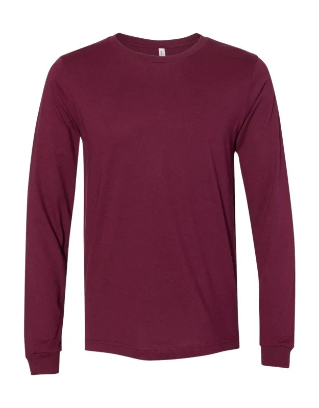 Jersey Long Sleeve Tee, 100% Airlume Combed And Ringspun Cotton, Retail Fit