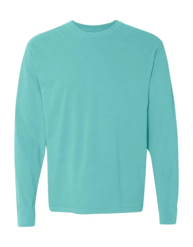 Heavyweight Long Sleeve T-shirt - Relaxed Fit, Twill Taped Neck