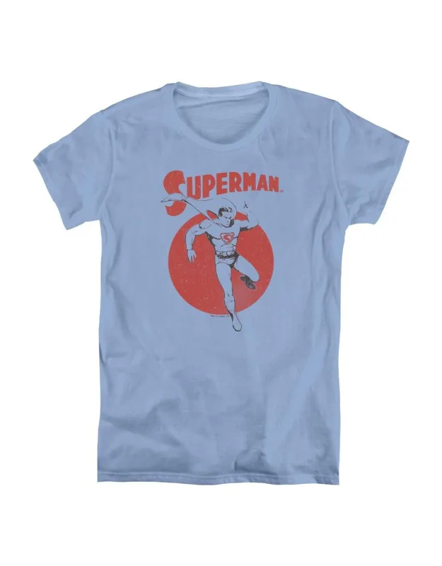 Superman Vintage Sphere Short Sleeve Tee - Stylish For Everyday Wear, 100% Combed Ring-spun Cotton