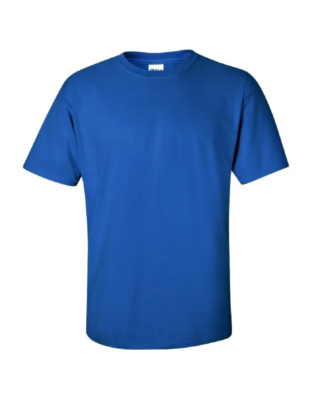 Gildan Ultra Cotton Short Sleeve T-shirt With Seamless Double-needle Collar And Tubular Construction