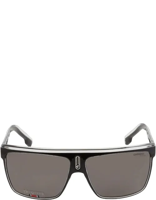 Carrera 22/n Black Polarized Browline Sunglasses With 63mm Lens Width And 47mm Lens Height