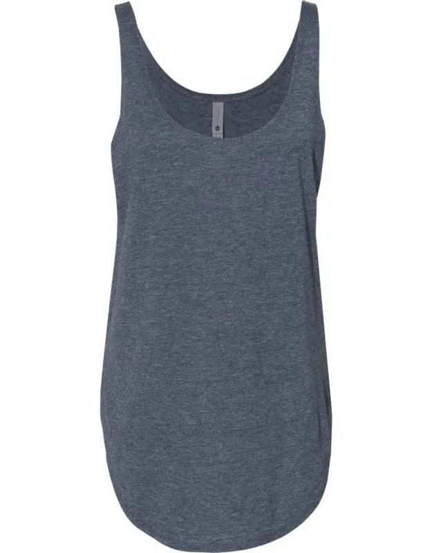 Next Level Tank With Scoop Neckline And Curved Hem