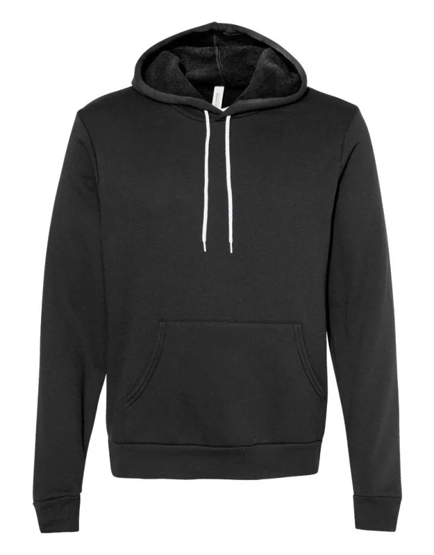 Sponge Fleece Hoodie With Pouch Pocket And Ribbed Cuffs