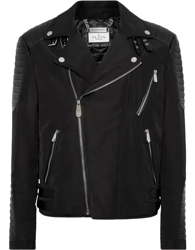 Nylon Biker Jacket