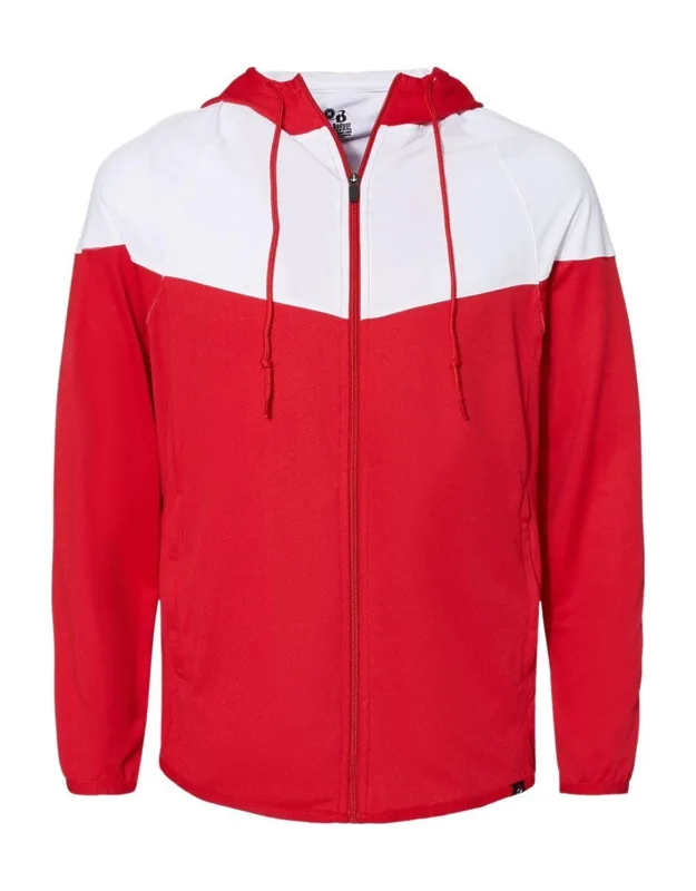 Badger Spirit Outer-core Jacket With Full Length Locking Zipper And Drop Tail Hem