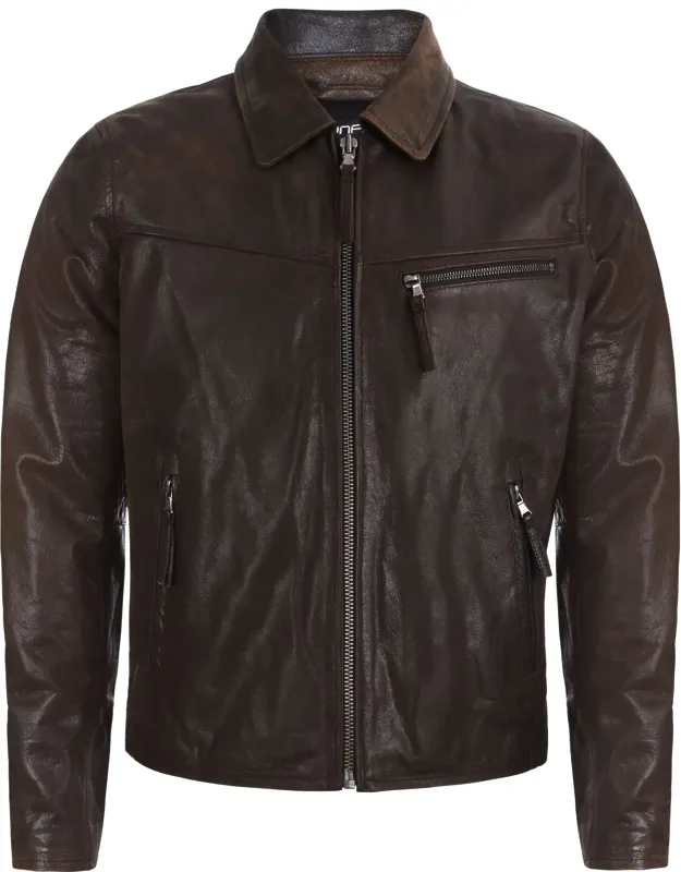 Harrington Cow Hide Leather Jacket
