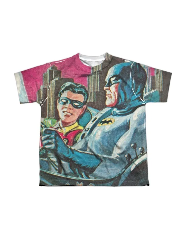 Batman Classic Tv Bat Signal Short Sleeve Poly Crew Tee / T-shirt