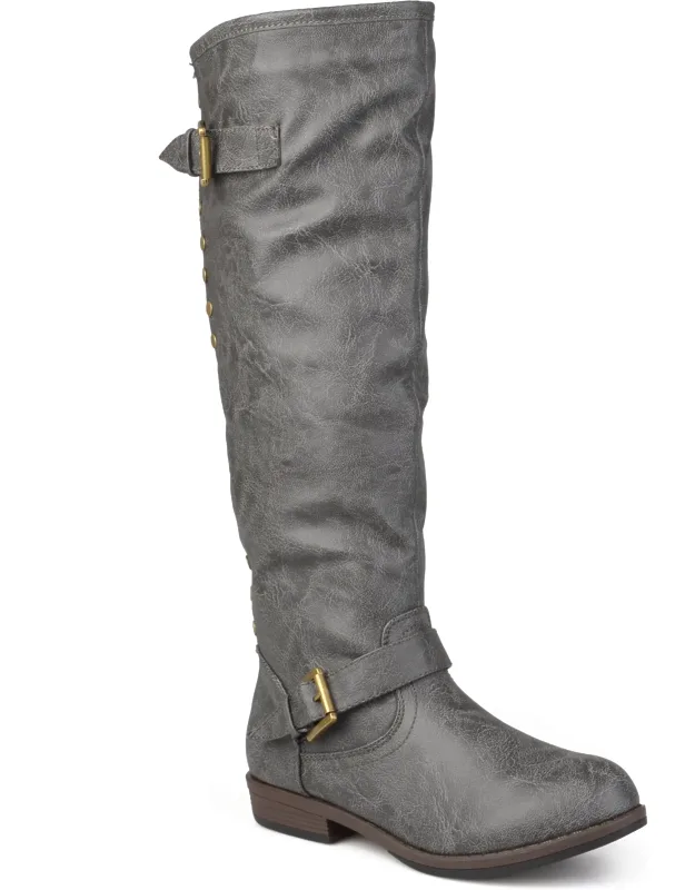 Spokane Boot With Premium Faux Leather Uppers And Back Zipper Detail