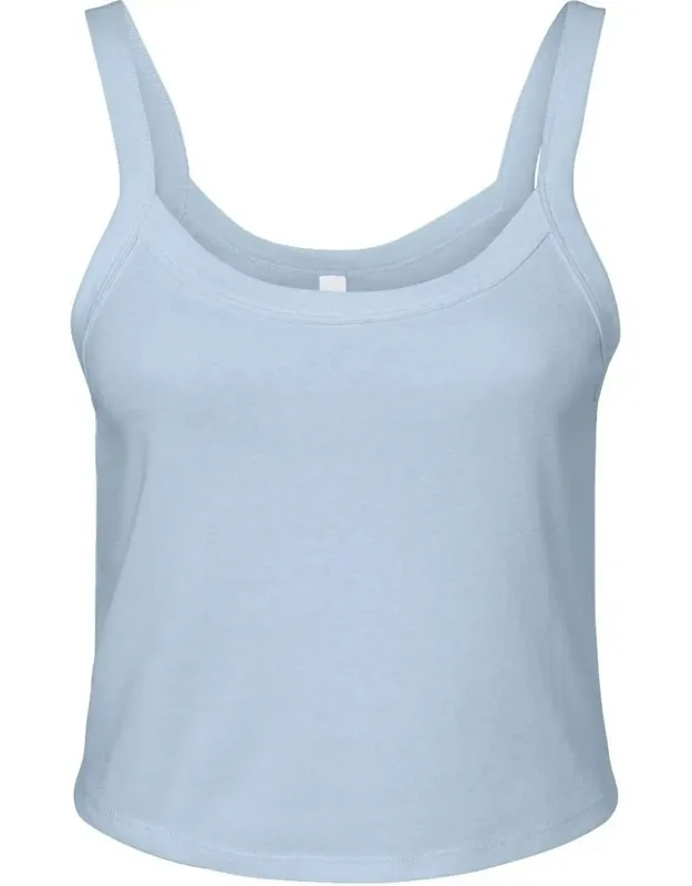 Micro Rib Spaghetti Strap Tank - Pre-shrunk, Fitted