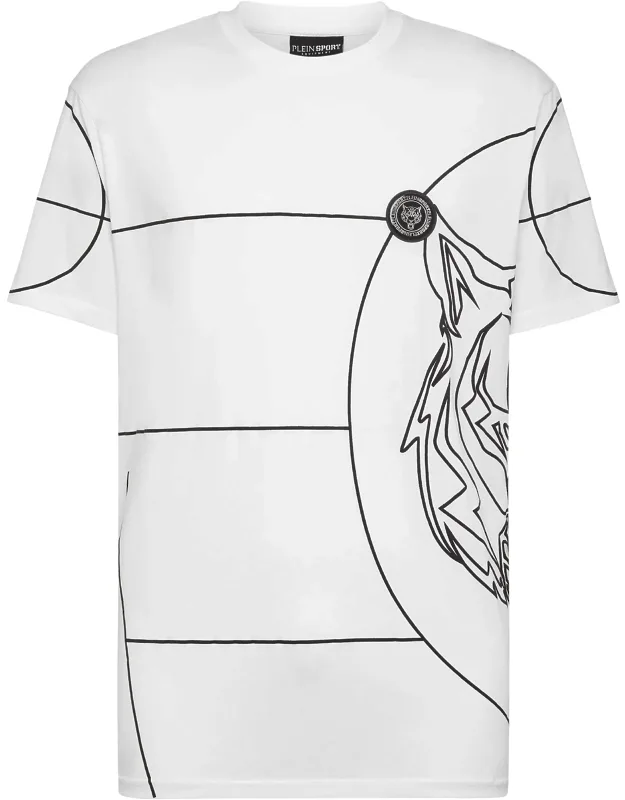 T-shirt Round Neck Ss With Maximum Comfort And Rubberized Patch