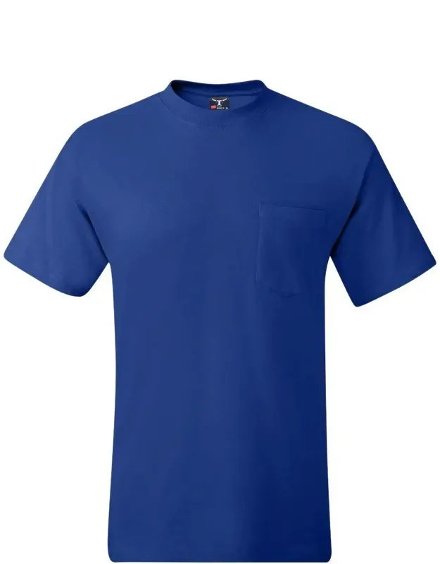 Pocket T-shirt With Five-point Left Chest Pocket And Shoulder-to-shoulder Taping