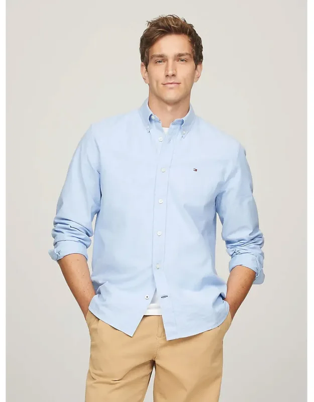 Tommy Hilfiger Regular Fit Stretch Oxford Shirt, Comfortable Stretch-cotton Construction