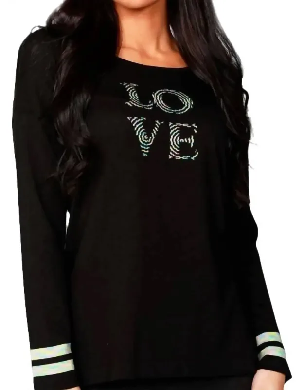 3/4 Love Crew Sweater