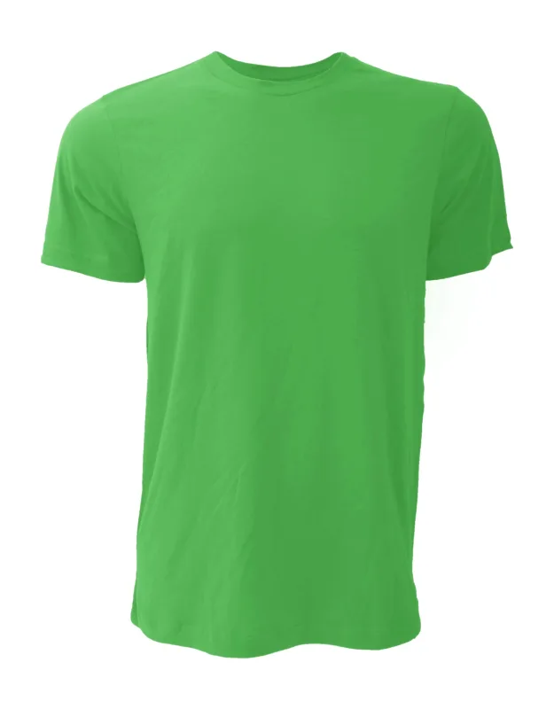 Canvas Jersey Crew Neck Short Sleeve T-shirt - Ribbed Neckline, Slim Fit