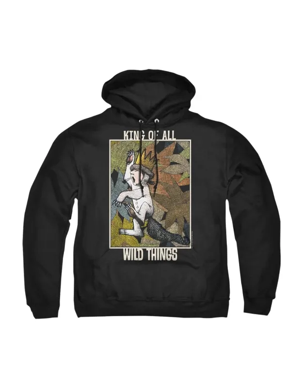 Where The Wild Things Are King Of All Wild Things Hoodie - Stylish Everyday Wear, 50% Cotton And 50% Polyester