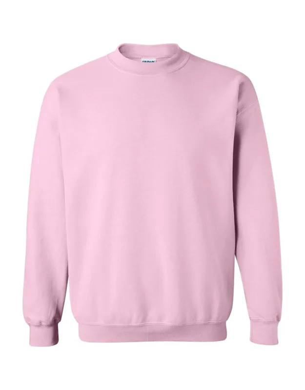 Gildan Heavy Blend Crewneck Sweatshirt With Air Jet Spun Yarn And Double-needle Stitching