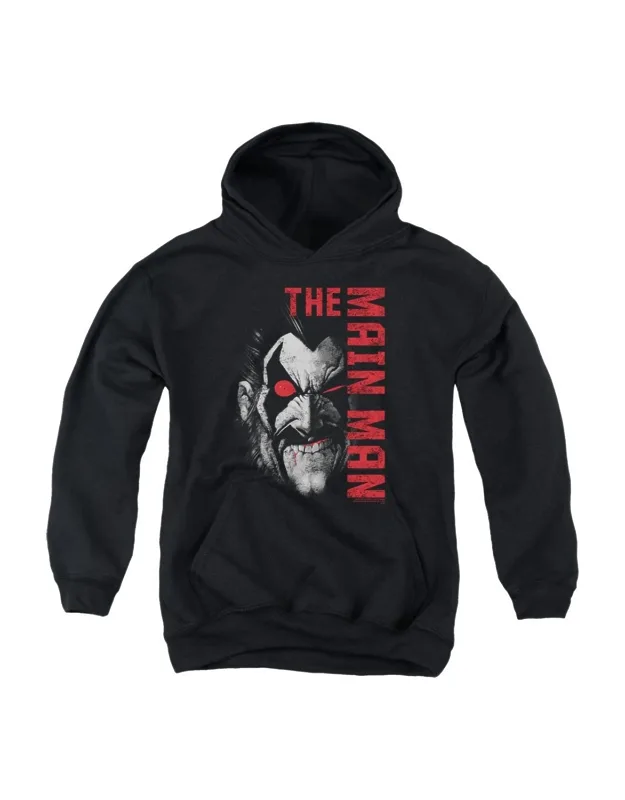 Justice League Of America Main Man Youth Pull Over Hoodie - Stylish For Everyday Wear