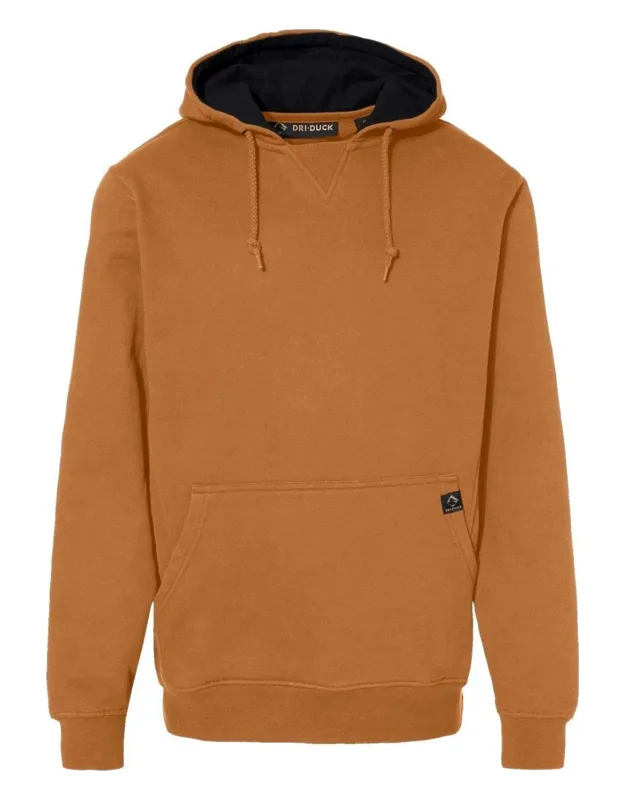 Woodland Fleece Pullover With Textured Thermal-lined Hood And Articulated Elbows
