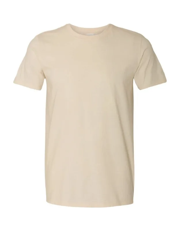 Gildan Short Sleeve Soft-style T-shirt With Preshrunk Jersey Cotton And Slimmer Eurofit