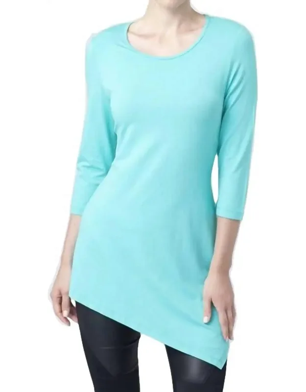 Asymmetrical 3/4 Sleeve Tunic