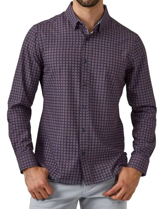 Meknes Long Sleeve Patterned Shirt