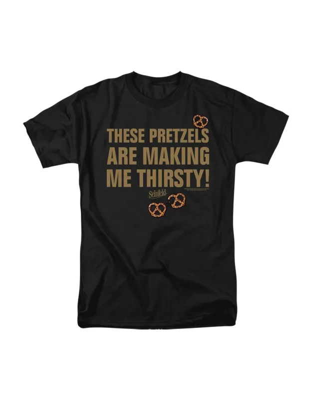 Seinfeld Pretzels Thirsty Short Sleeve Tee - 100% Cotton, Officially Licensed