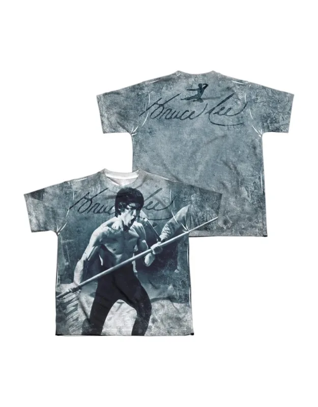 Bruce Lee Whoooaa Short Sleeve Poly Crew T-shirt
