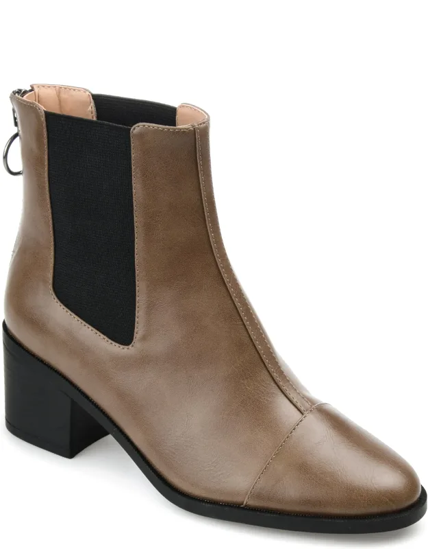 Journee Collection Tru Comfort Foam Bootie With Block Heel And Vegan Leather