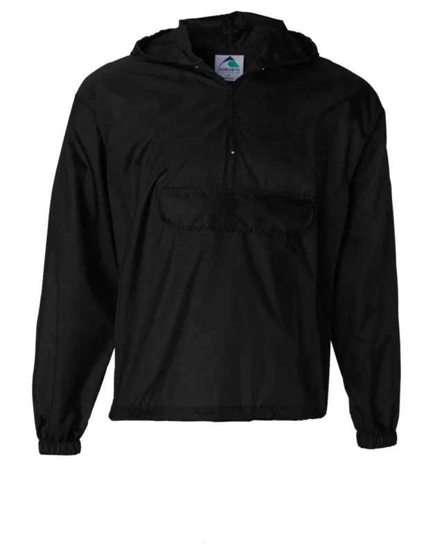 Packable Half-zip Hooded Pullover Jacket