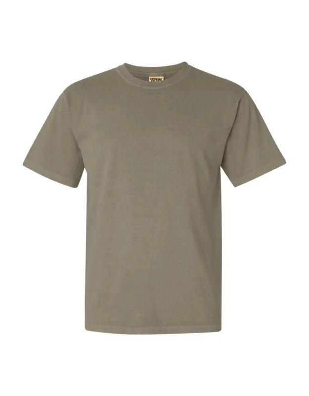 Comfort Colors Garment-dyed Heavyweight T-shirt, Relaxed Fit, Twill Taped Neck And Shoulders