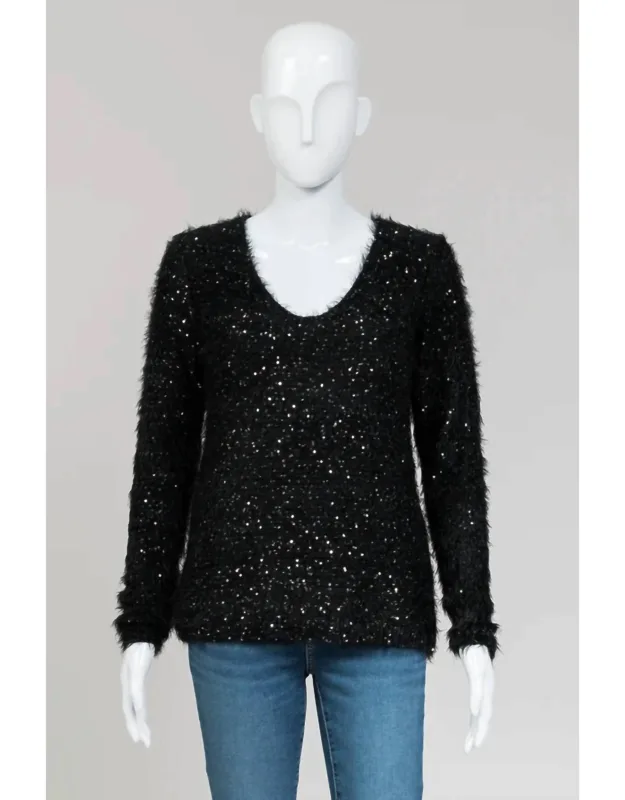 Sequin Knit Sweater