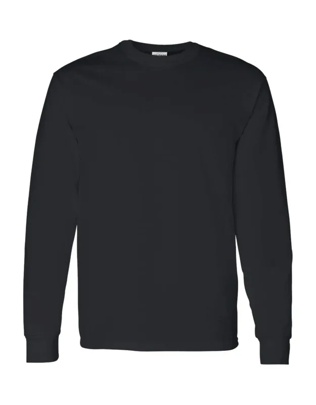 Gildan Heavy Cotton Long Sleeve T-shirt, Midweight Fabric, Classic Fit