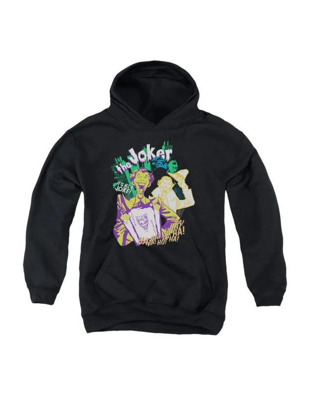 _batman Its All A Joke Youth Pull Over Hoodie / Hooded Sweatshirt Stylish Easy_