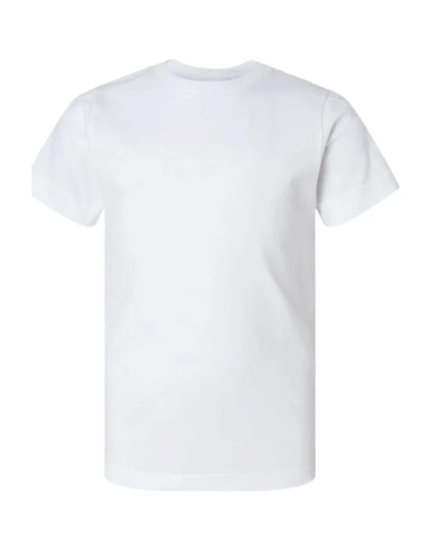 Youth Fine Jersey Tee, 100% Combed Ringspun Cotton, Easytear Label