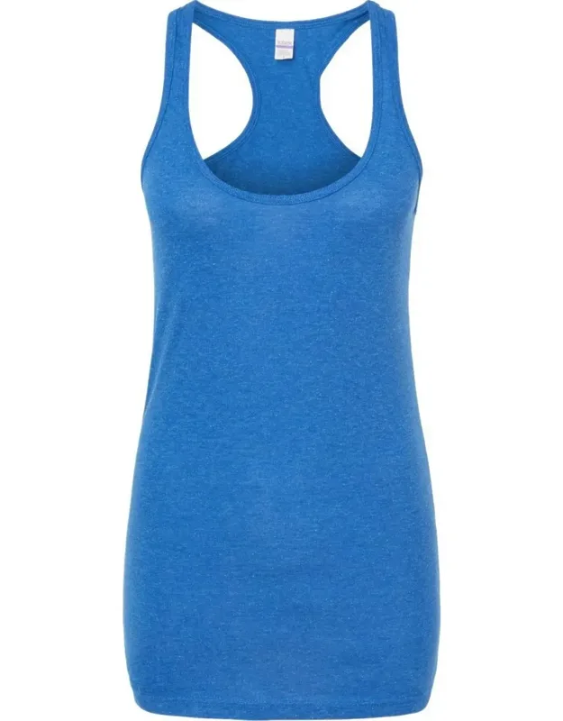 Tultex Poly-rich Racerback Tank Top With Ribbed Binding And Double Needle Stitched Hem