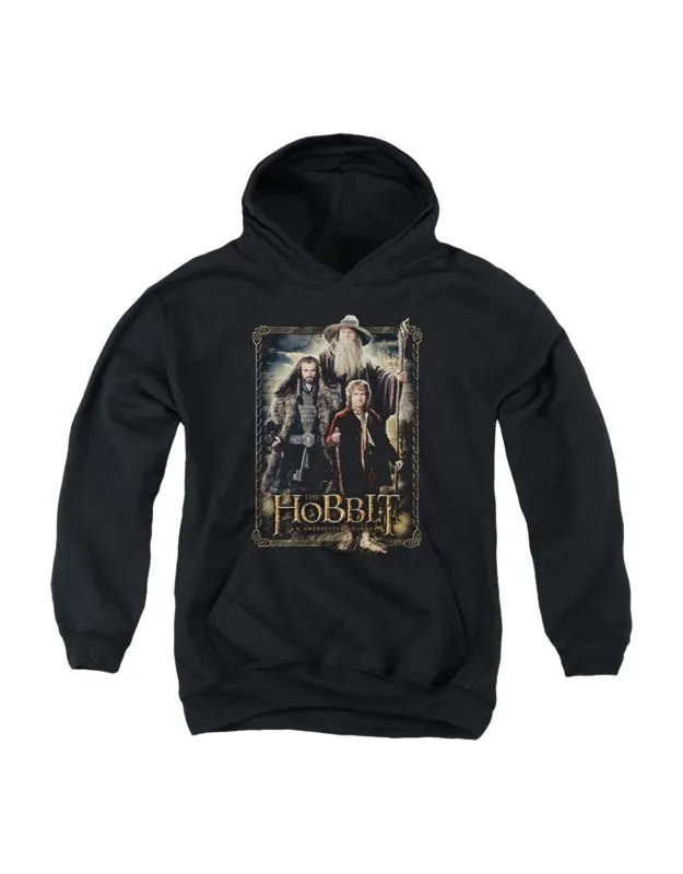 The Hobbit The Three Youth Pull Over Hoodie - Stylish For Everyday Wear, 50% Cotton And 50% Polyester