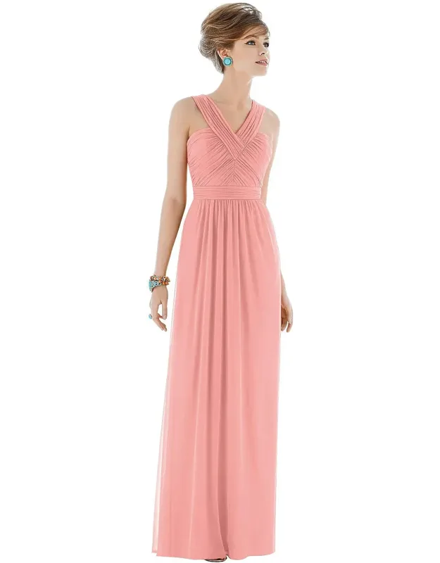 Maxi Chiffon Sleeveless Halter Dress