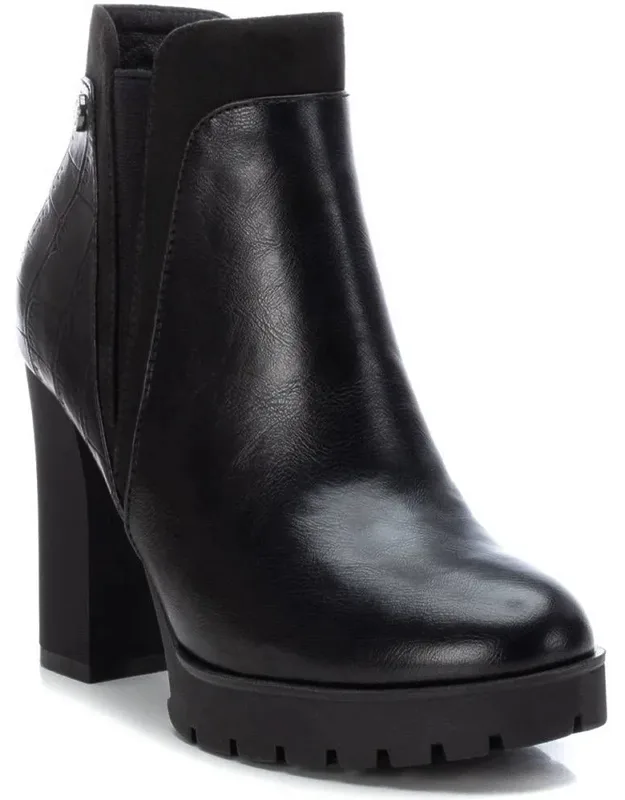 Dress Booties A With Side Zipper Closure And Lightweight Non-slip Rubber Sole