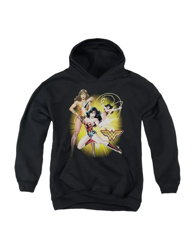 Justice League Of America Youth Pull Over Hoodie / Hooded Sweatshirt - Stylish For Everyday Wear, 50% Cotton And 50% Polyester