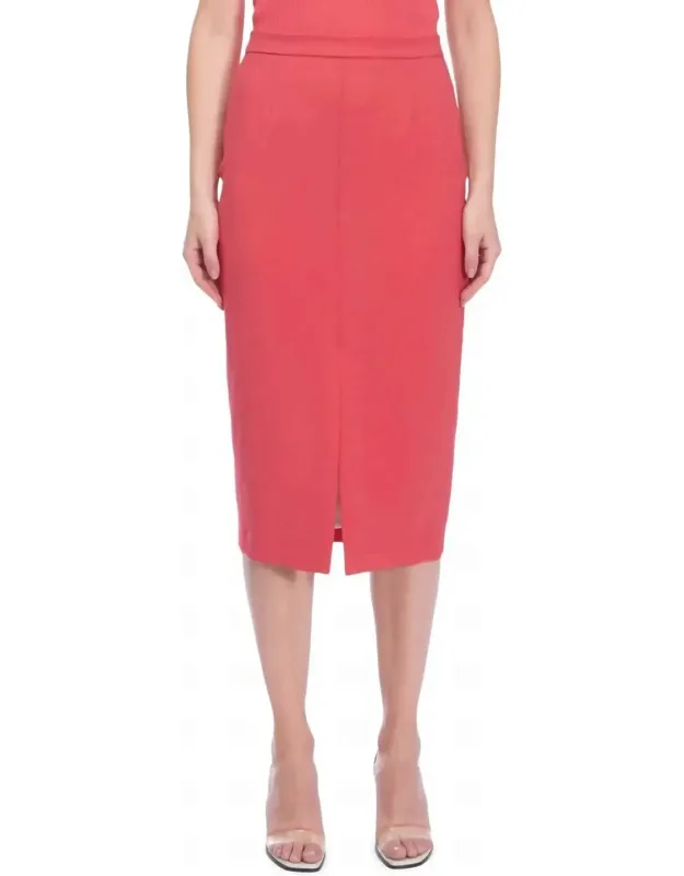 Stretch Crepe Skirt