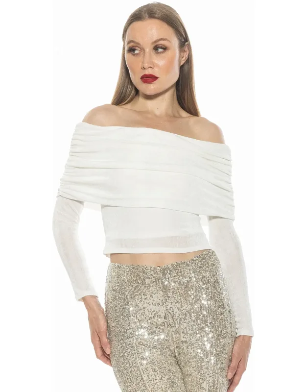 Hannah Top Ruched Layover Long Sleeve