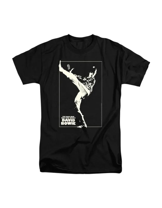 David Bowie The Man Cover Short Sleeve Adult Tall Tee / T-shirt - Stylish Easy Wear
