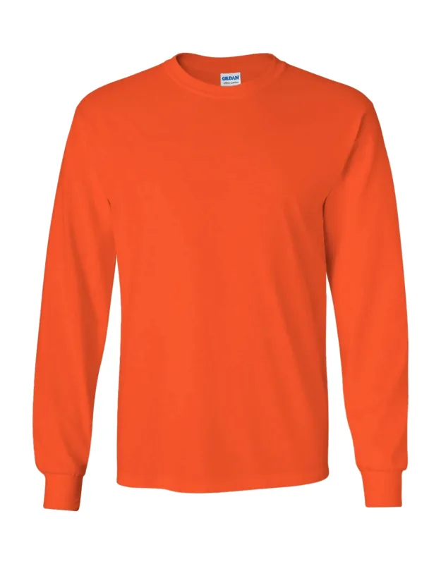 Plain Crew Neck Ultra Cotton Long Sleeve T-shirt