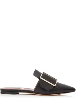 Hamelin Leather Buckled Mules
